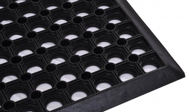 Ringmat, met rand - deurmat (R4) 50x80x1,6cm