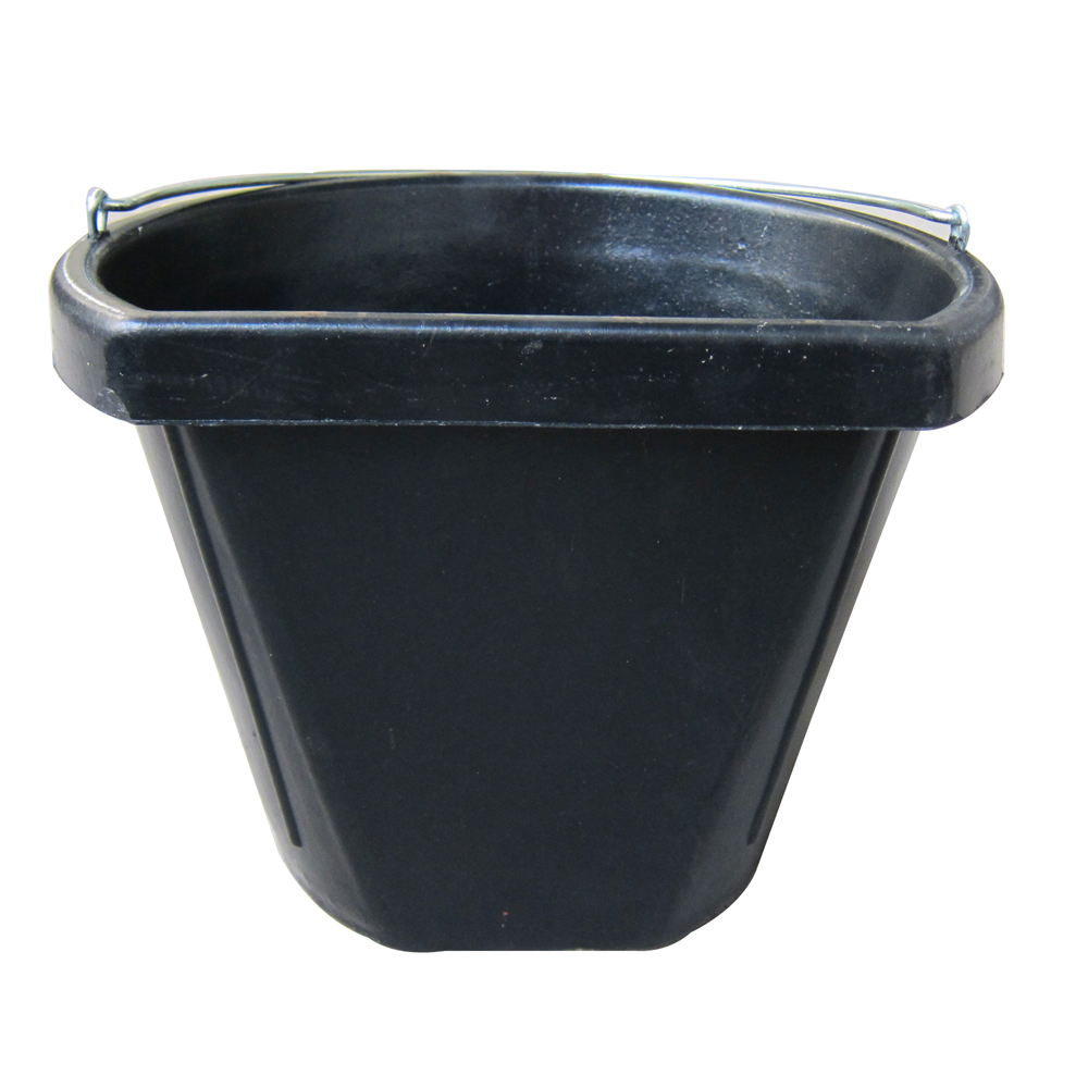 17L. Rubber emmer met vlakke kant - Image 2